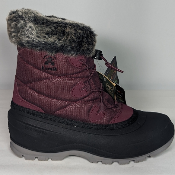 NEW Kamik Momentum L2 Woman Winter Boot Snow Waterproof  -40 degrees 9 burgundy - Picture 2 of 4